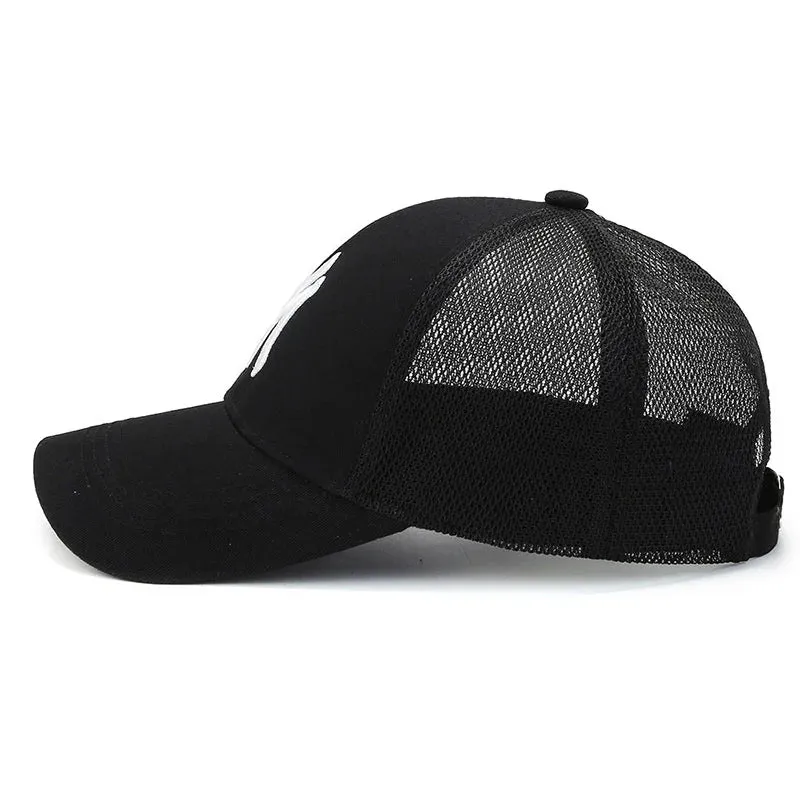 Summer Unisex Baseball Caps - Breathable Mesh Snapback Hats for Men and Women, Casual Sport Caps
