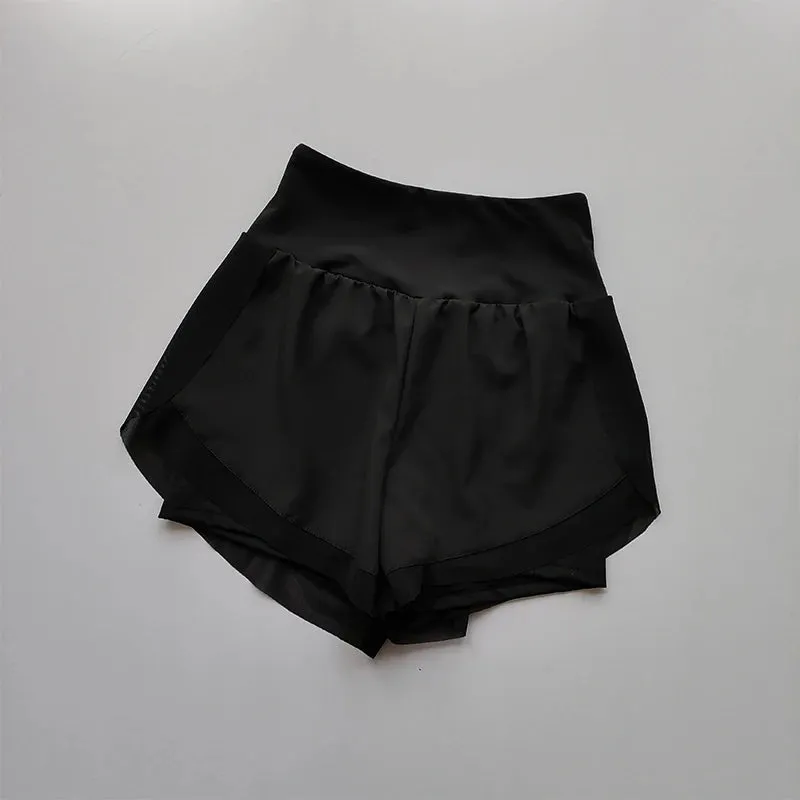 Summer Women's 2-in-1 Sports Shorts – Mesh, Quick-Dry Yoga Shorts, Breathable High-Waist Fitness and Running Shorts (2024)