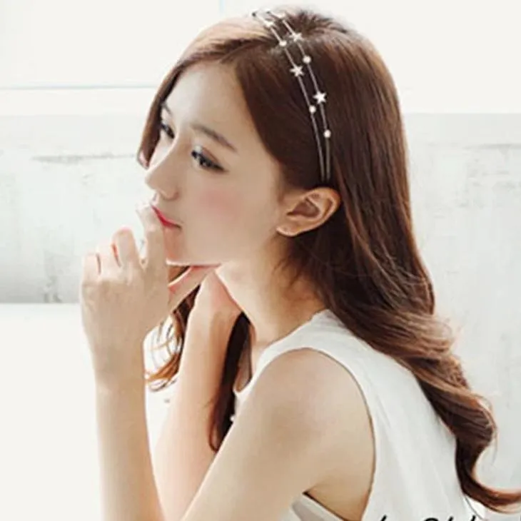 Sweet Silver Hairbands with flowers or stars