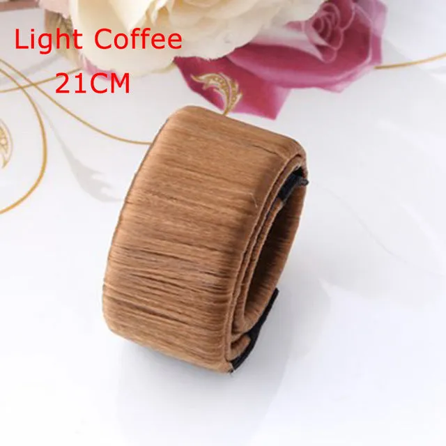 Synthetic Wig Donut Headband Women Hair Accessories Girl Magic Hair Bun Maker Bud Hair Band French Dish Twist DIY Hairstyle Tool