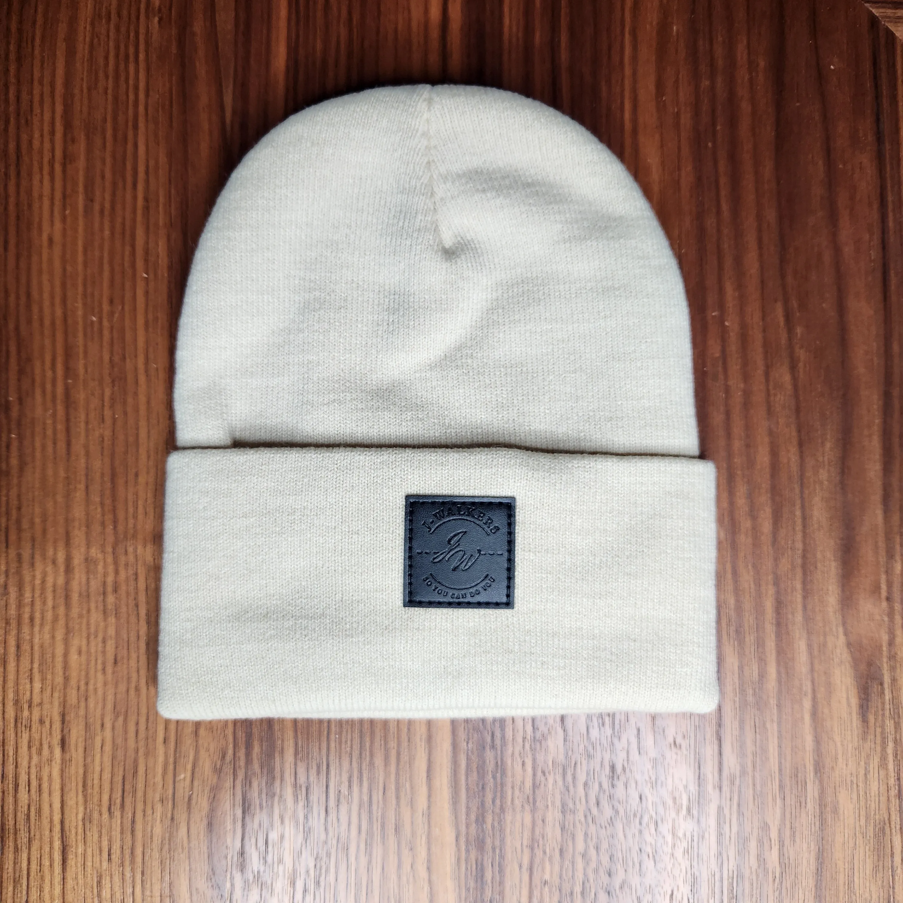 Tan with Patch Bossed Beanies
