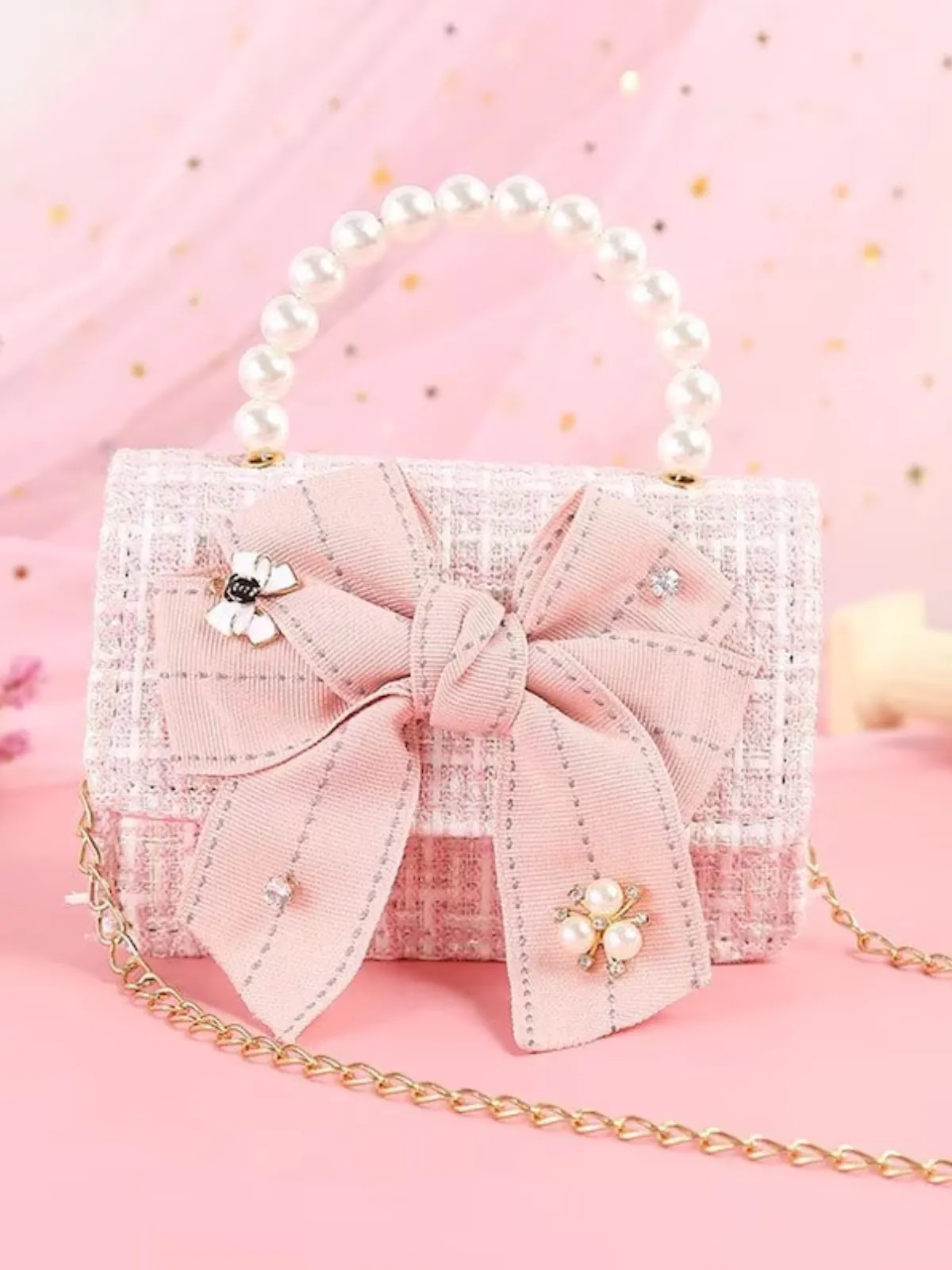 Teatime With Mommy Tweed Handbag
