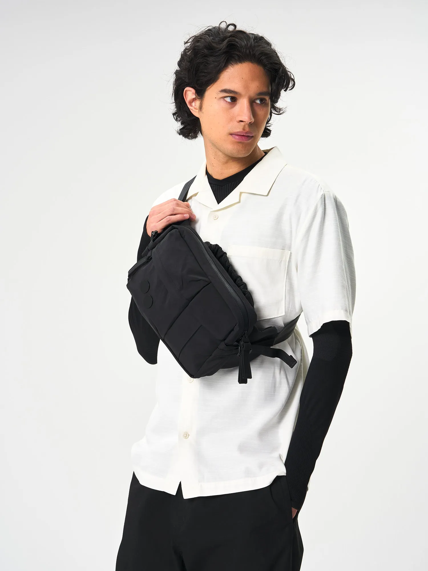 Tetrik Large - Crinkle Black