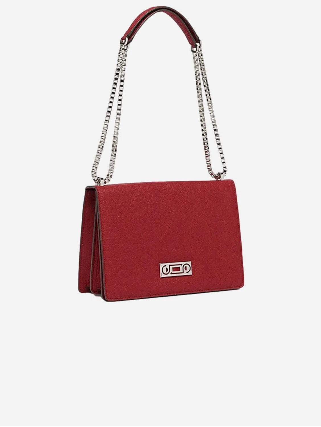 The Cristiana Pinatex® Vegan Shoulder Bag | Cherry Red
