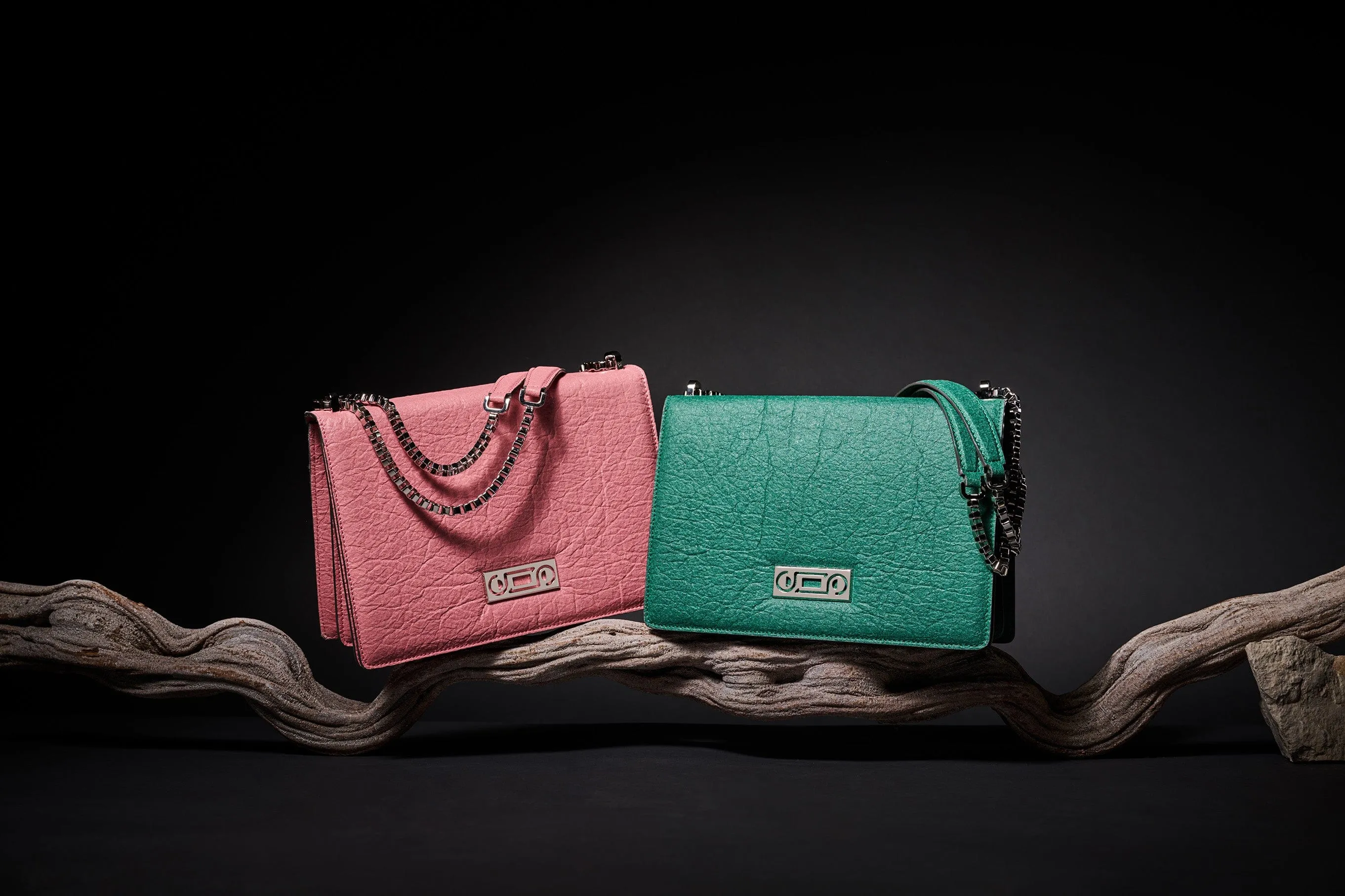 The Cristiana Pinatex® Vegan Shoulder Bag | Forest Green