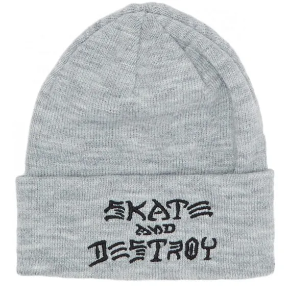 Thrasher - SAD Embroidered Beanie Grey