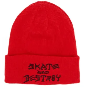 Thrasher - SAD Embroidered Beanie Red