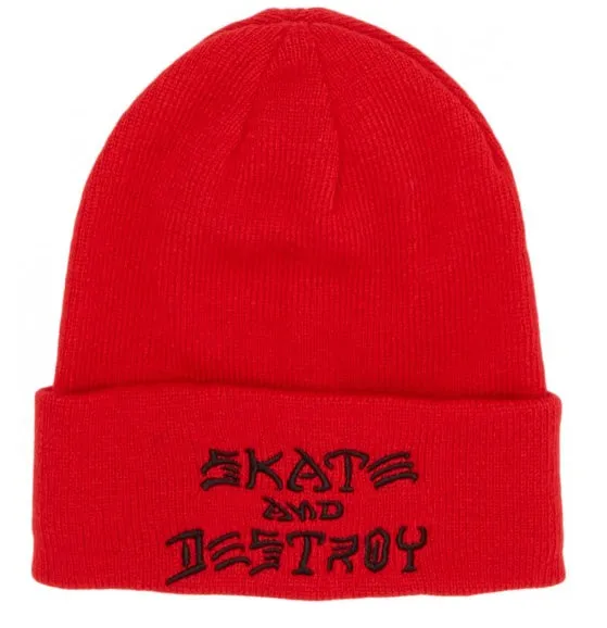Thrasher - SAD Embroidered Beanie Red