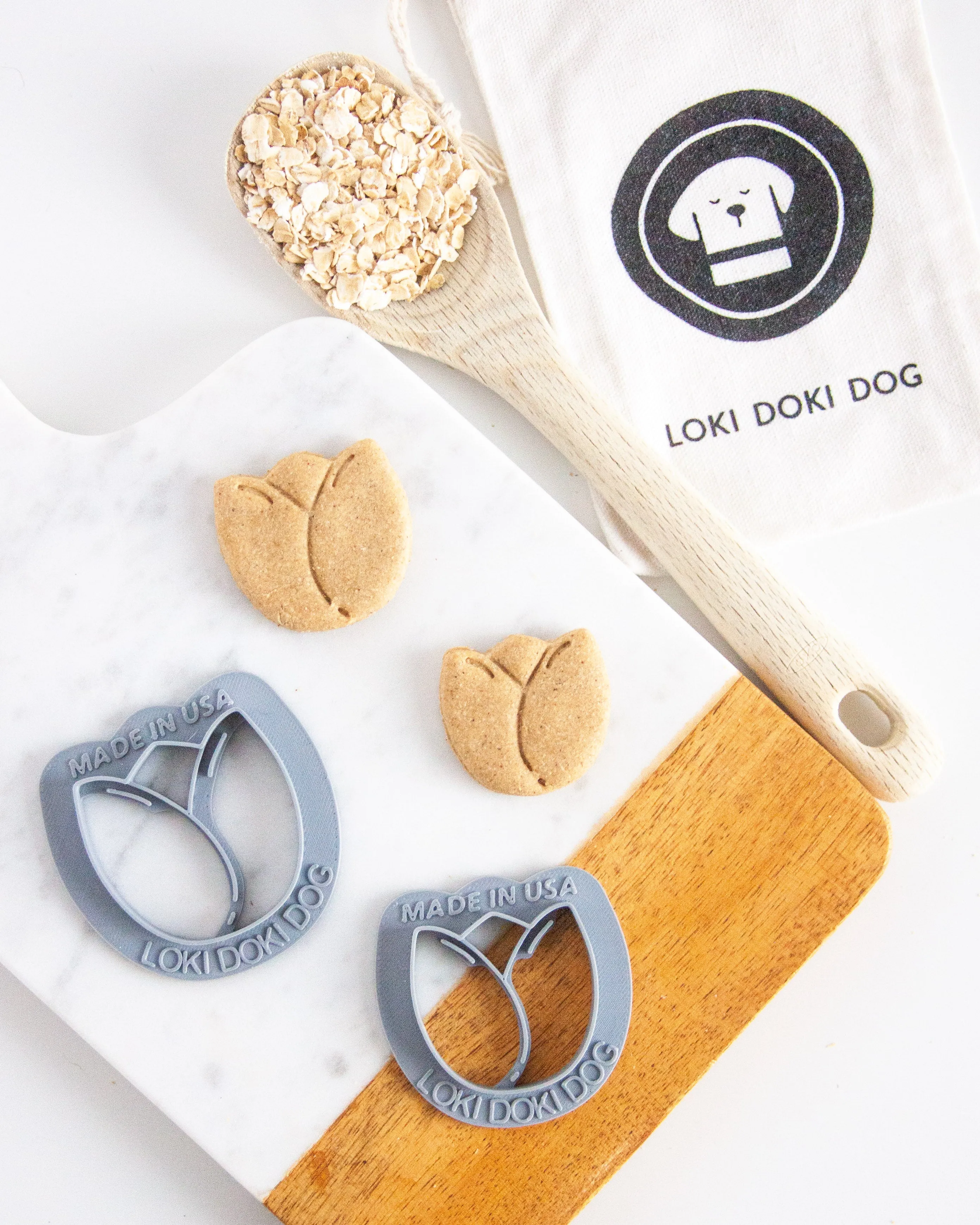 Tulip Shaped Dog Biscuit Cookie Cutter
