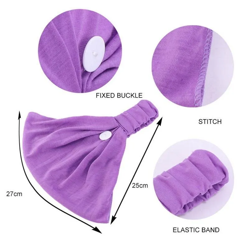 Turban Headband With Button Mask Holder Women Stretch Hairbands Sport Headbands Yoga Head Wrap Head Band Bandana Girls Hair Accessories
