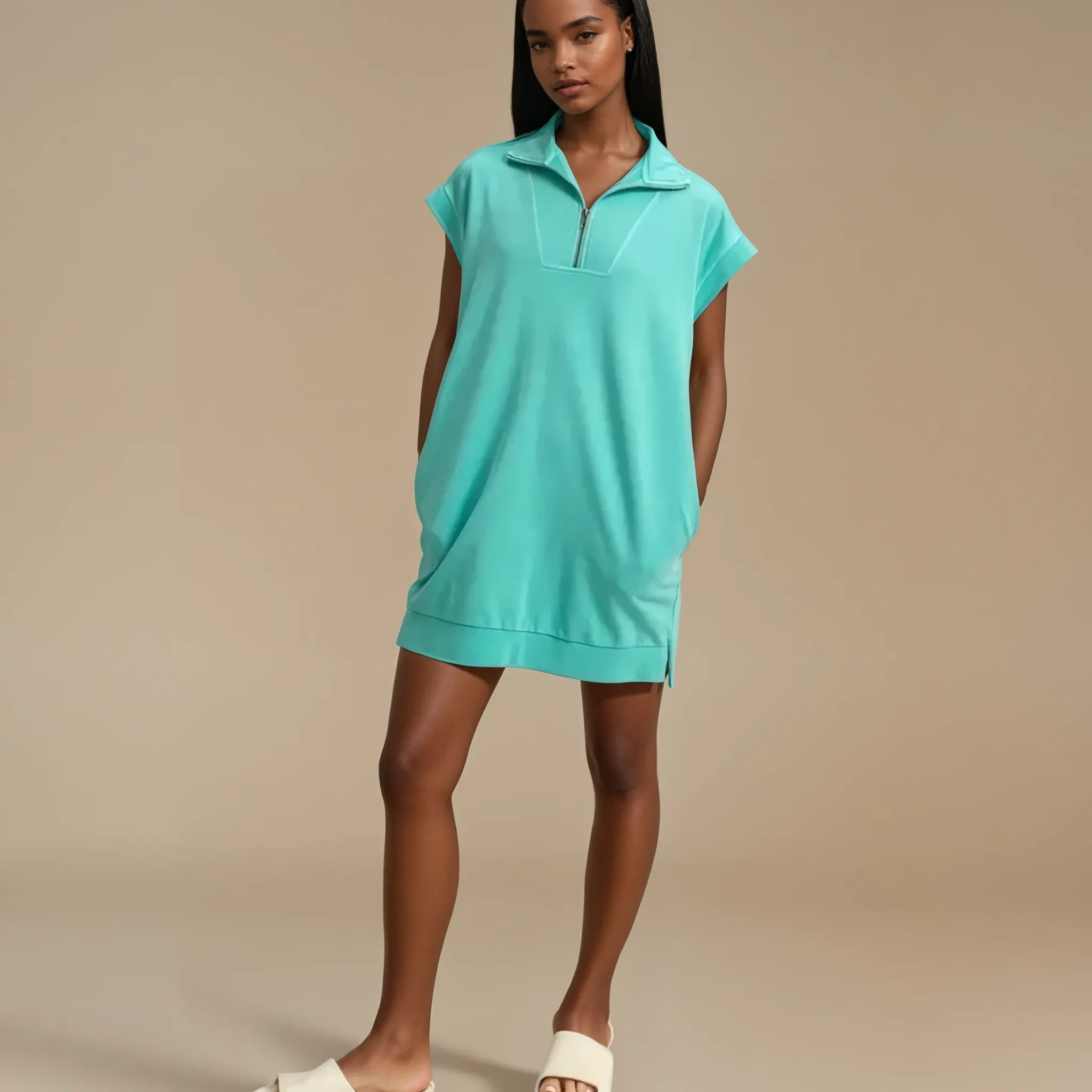 Turquoise Tide Mini Dress