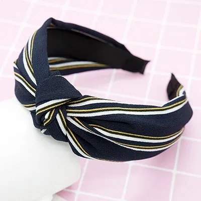 twdvs Top Knot Turban Headband Elastic Hairband Hair Accessories for Girls No Slip Stay on Knotted Head band Hair Band for Women