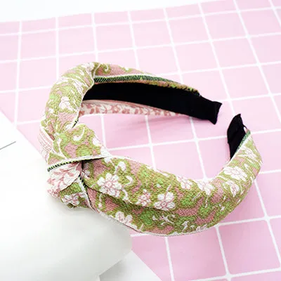 twdvs Top Knot Turban Headband Elastic Hairband Hair Accessories for Girls No Slip Stay on Knotted Head band Hair Band for Women