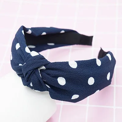 twdvs Top Knot Turban Headband Elastic Hairband Hair Accessories for Girls No Slip Stay on Knotted Head band Hair Band for Women