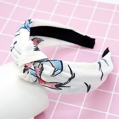 twdvs Top Knot Turban Headband Elastic Hairband Hair Accessories for Girls No Slip Stay on Knotted Head band Hair Band for Women