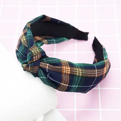 twdvs Top Knot Turban Headband Elastic Hairband Hair Accessories for Girls No Slip Stay on Knotted Head band Hair Band for Women