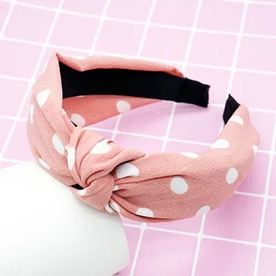 twdvs Top Knot Turban Headband Elastic Hairband Hair Accessories for Girls No Slip Stay on Knotted Head band Hair Band for Women