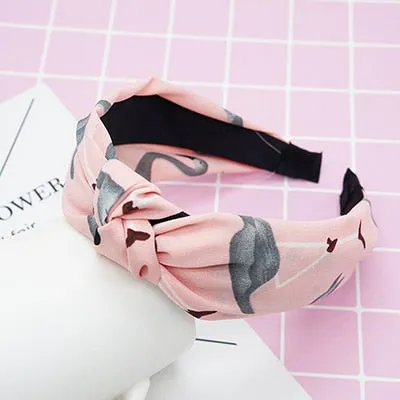 twdvs Top Knot Turban Headband Elastic Hairband Hair Accessories for Girls No Slip Stay on Knotted Head band Hair Band for Women