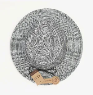 Two Toned Panama Hat Shimmer