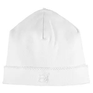 Unisex Baby White Pull On Hat