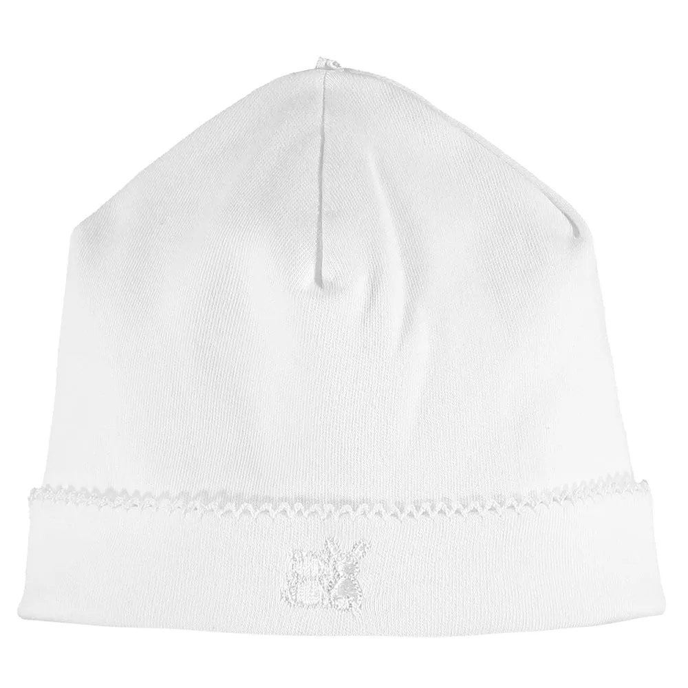 Unisex Baby White Pull On Hat