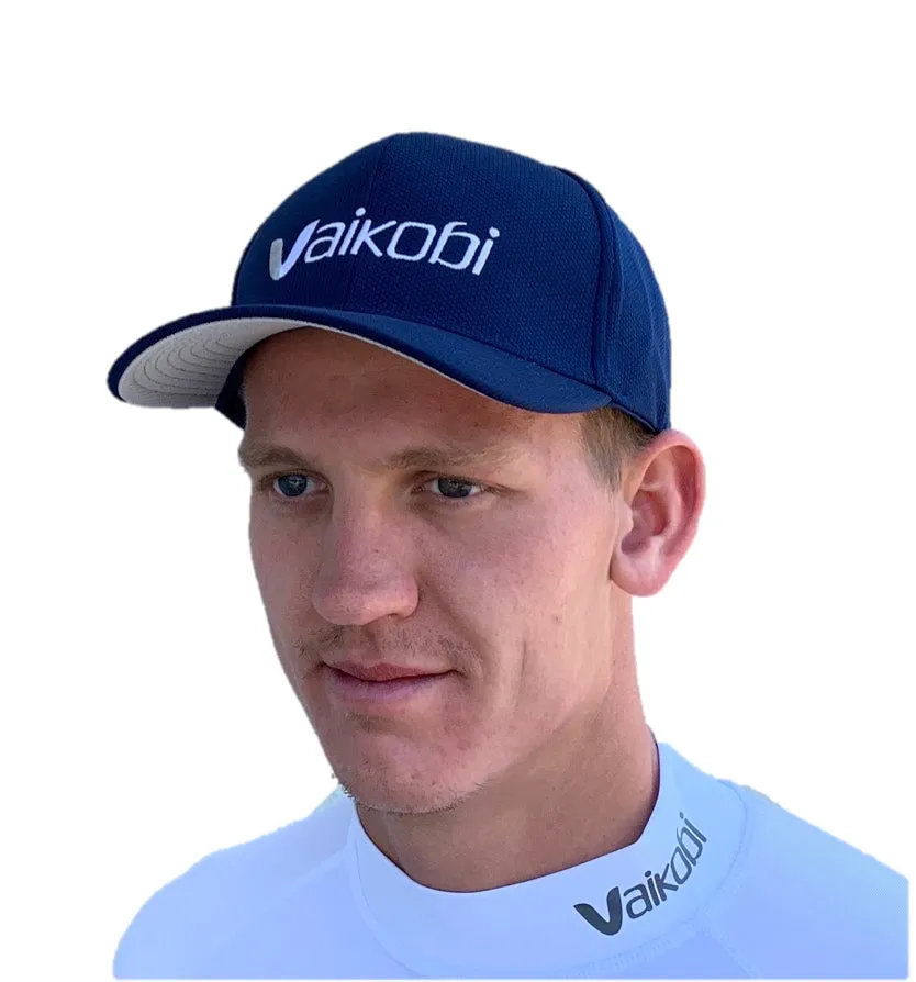 Vaikobi Performance Snap Back Hats - Navy