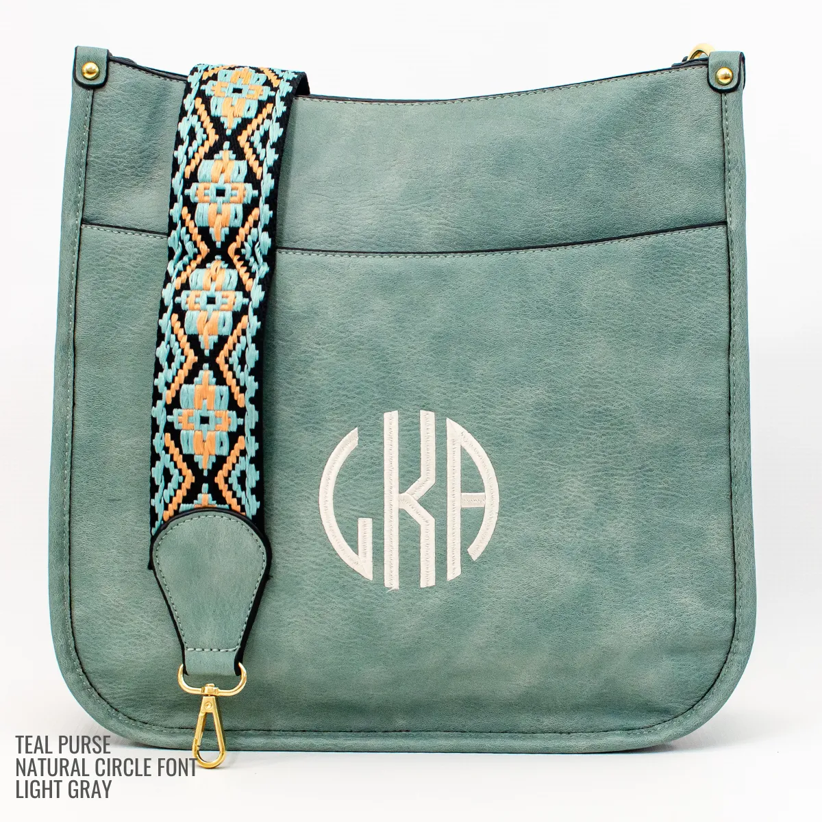 Vegan Leather Crossbody Purse With Guitar Strap - Monogrammable Pursel