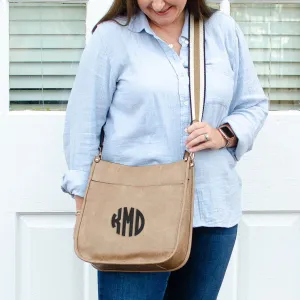Vegan Leather Crossbody Purse With Guitar Strap - Monogrammable Pursel