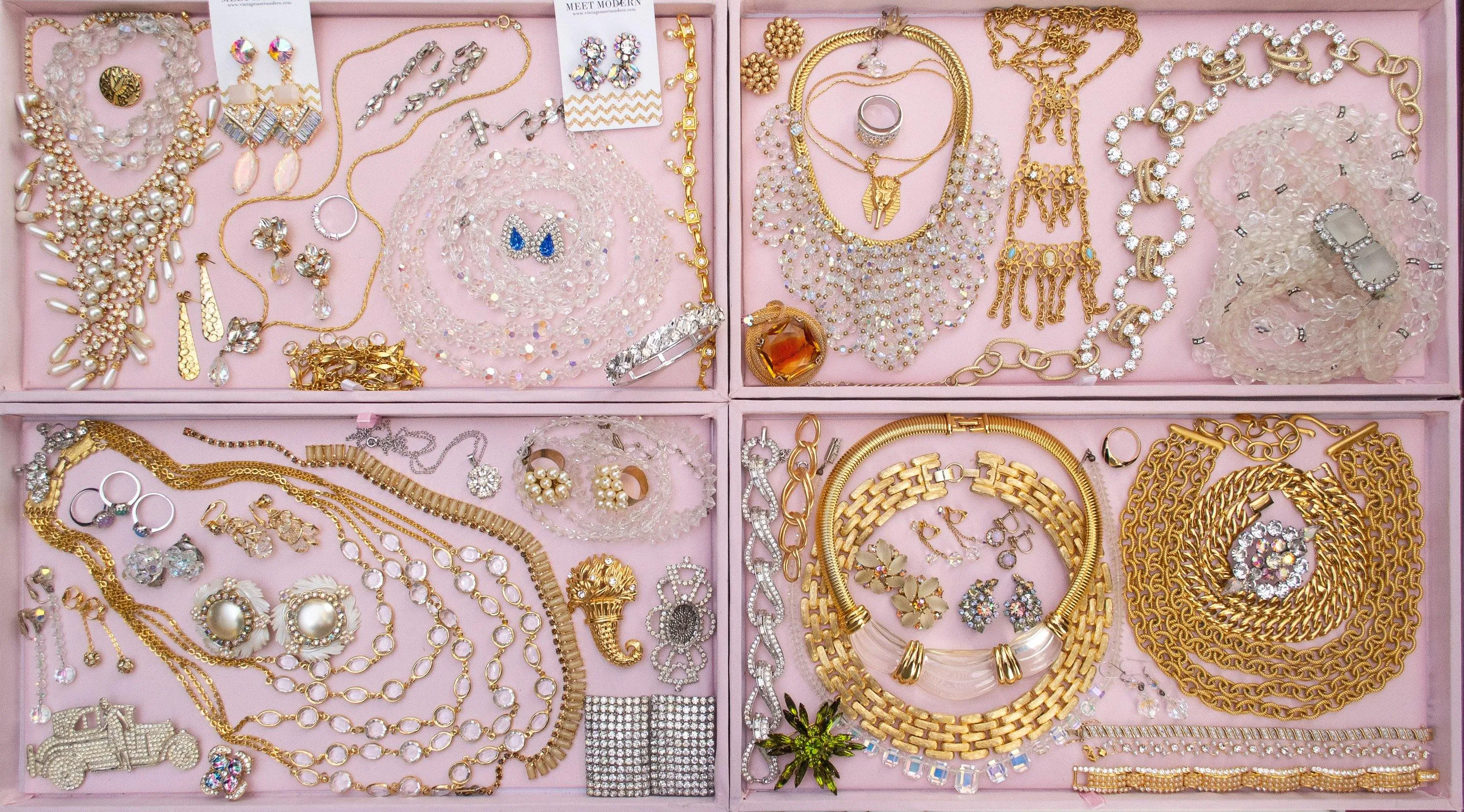 Vintage 1950s Diamante Crystals, Aurora Borealis Rhinestones Brooch, Silver Tone Setting, Brooches and Pins