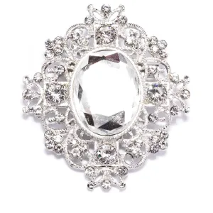 VINTAGE CRYSTAL BROOCH 1pcs