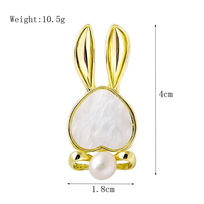 Vintage Crystal Hollow Bunny Brooches for Women Cute Bow Rhinestone Rabbit Animal Office Casual Brooch Girls Cartoon Pins Gifts