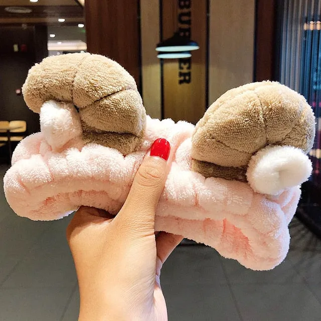 Wash Face Hair Holder Soft Warm Headband For Women Girls