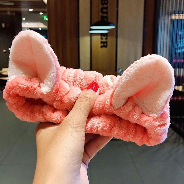 Wash Face Hair Holder Soft Warm Headband For Women Girls