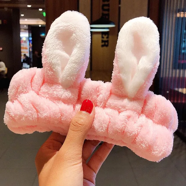 Wash Face Hair Holder Soft Warm Headband For Women Girls
