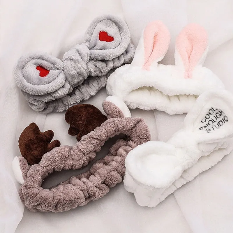 Wash Face Hair Holder Soft Warm Headband For Women Girls
