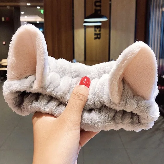 Wash Face Hair Holder Soft Warm Headband For Women Girls