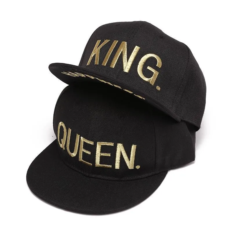 West Louis™ KING&QUEEN Gold Hats