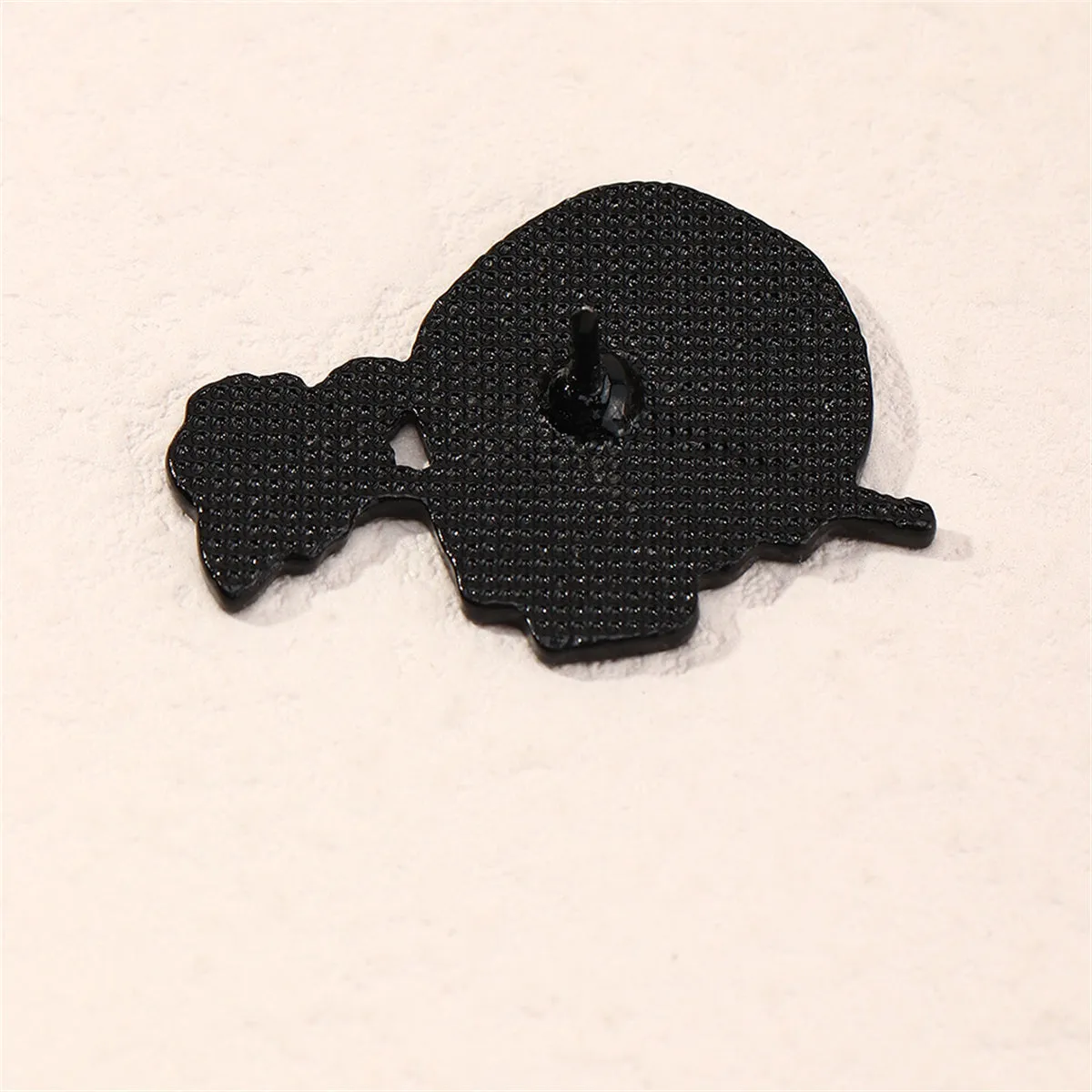 White & Red Skull Rose Brooch