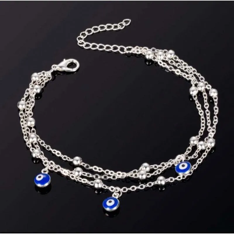 Wholesale Simple Eye Anklet Beach Resort Footwear Adjustable MOQ≥2 JDC-AS-RuiP005