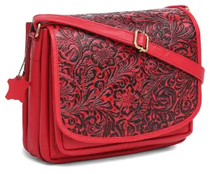 WILDHORN Oliva Crossbody Bags for Women-Premium Leather Vintage Fashion Purse with Adjustable Strap
