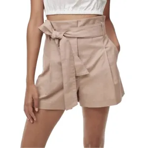 Wilfred‎ Aritzia Marne Shorts High Rise Linen Blend Size 8 Tan