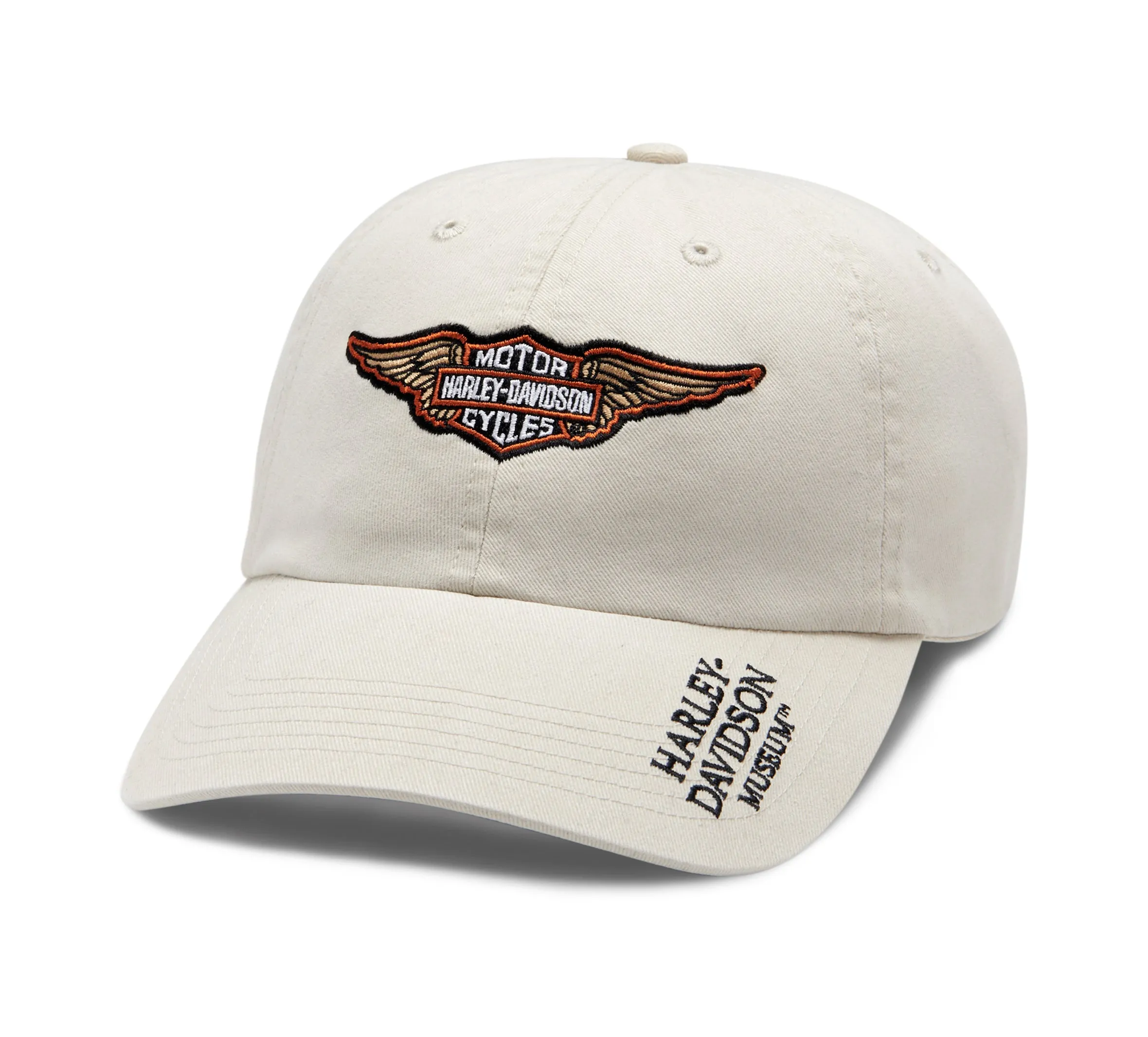 Winged Bar & Shield Adjustable Baseball Hat - Khaki
