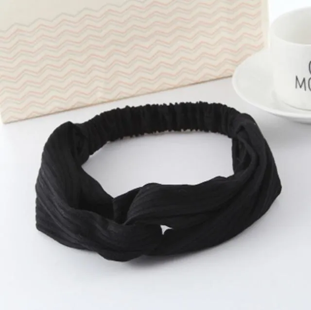 Women Flora Printed Headband Rope Elastic Hair Bands Hair Gum Clip Women Female Turban Hair Accessories haarbanden voor vrouwen