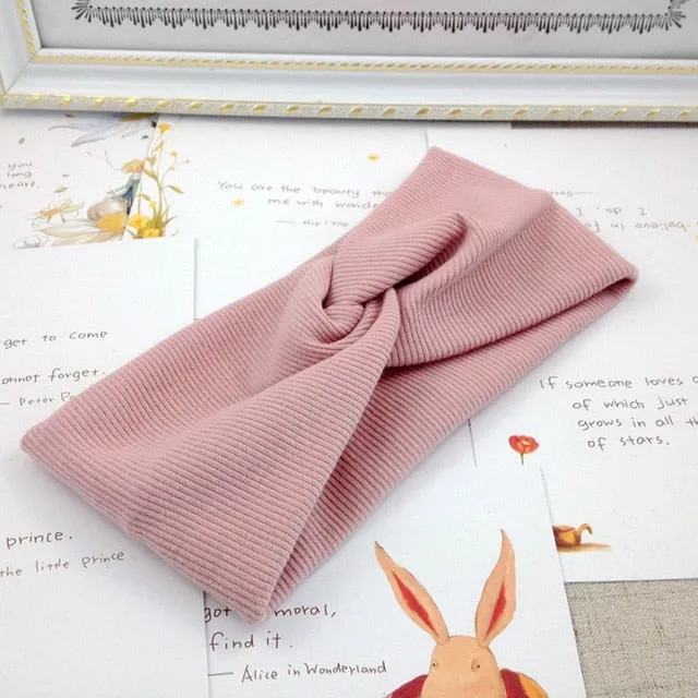 Women Flora Printed Headband Rope Elastic Hair Bands Hair Gum Clip Women Female Turban Hair Accessories haarbanden voor vrouwen