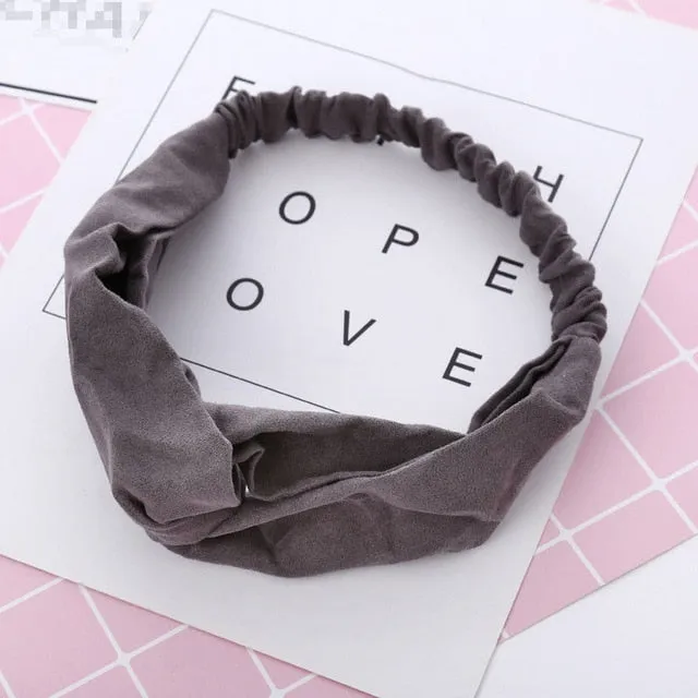 Women Flora Printed Headband Rope Elastic Hair Bands Hair Gum Clip Women Female Turban Hair Accessories haarbanden voor vrouwen