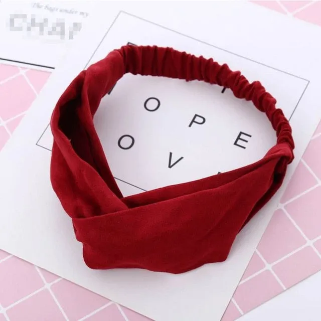 Women Flora Printed Headband Rope Elastic Hair Bands Hair Gum Clip Women Female Turban Hair Accessories haarbanden voor vrouwen