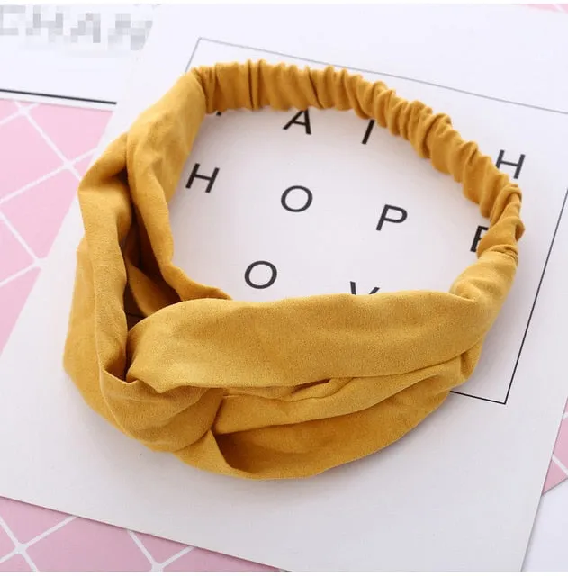Women Flora Printed Headband Rope Elastic Hair Bands Hair Gum Clip Women Female Turban Hair Accessories haarbanden voor vrouwen