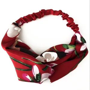 Women Summer Bohemian Hair Bands Print Headbands Retro Cross Turban Bandage Bandanas HairBand Hair Accessories Headwrap Headwear