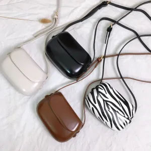 Women's Zebra Pattern Horseshoe Saddle Mini Cell Bags
