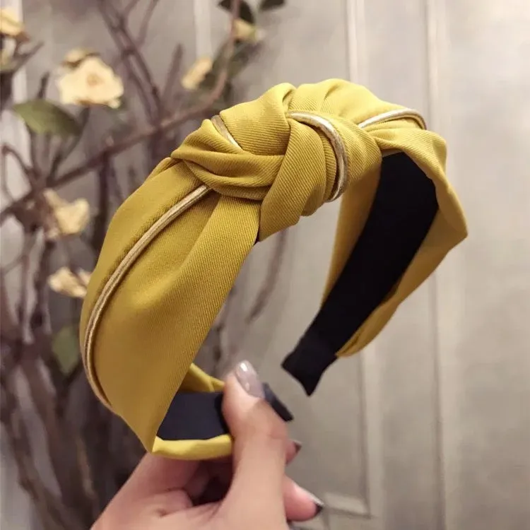 Yellow Plastic Caffeine and Dine Hairband
